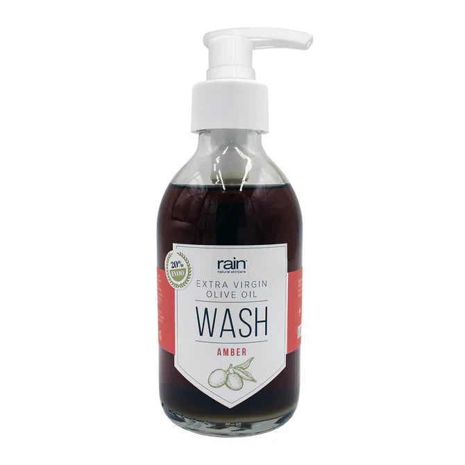 olio extra vergine di oliva sapone liquido amber