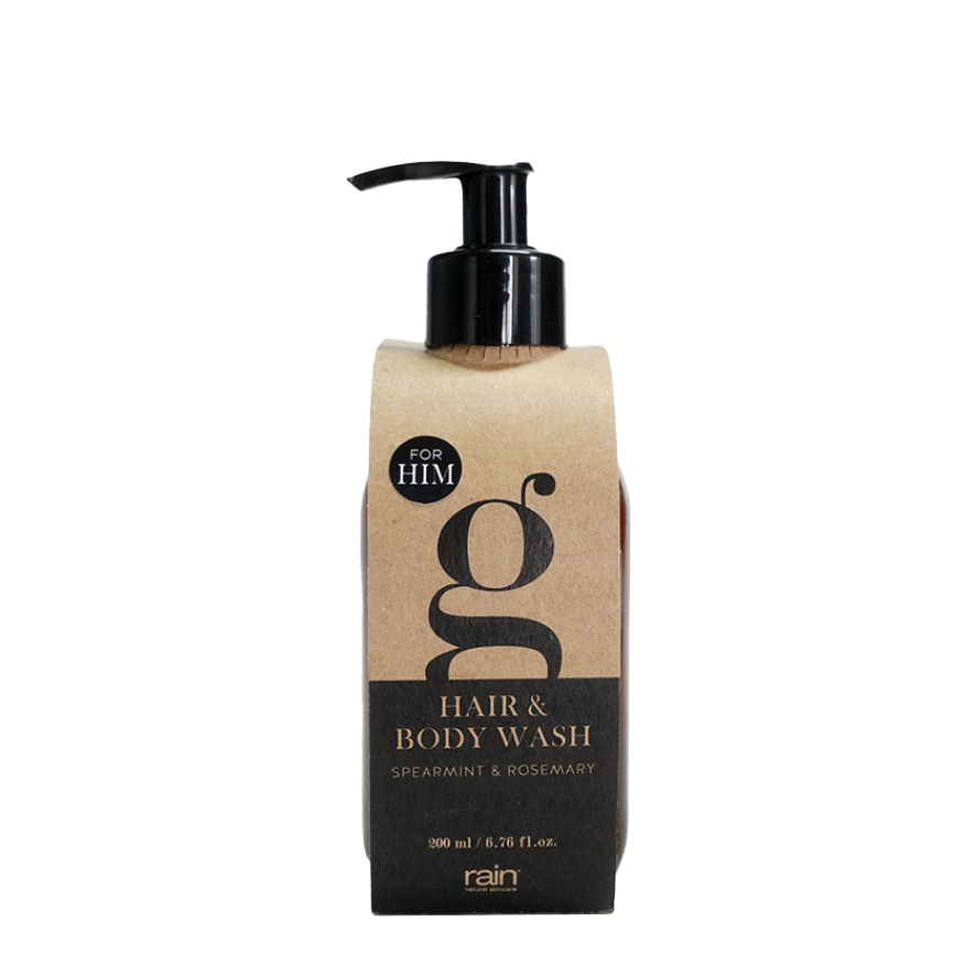 uomo sapone per capelli e corpo