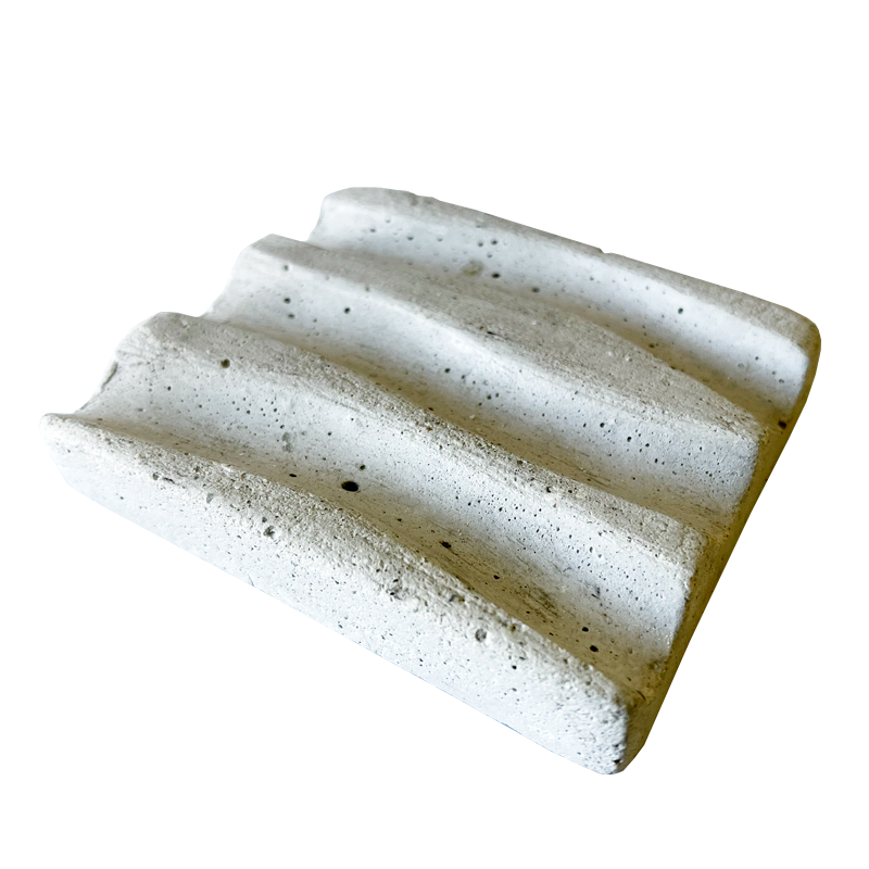 soap dish wave smooth ivory 
