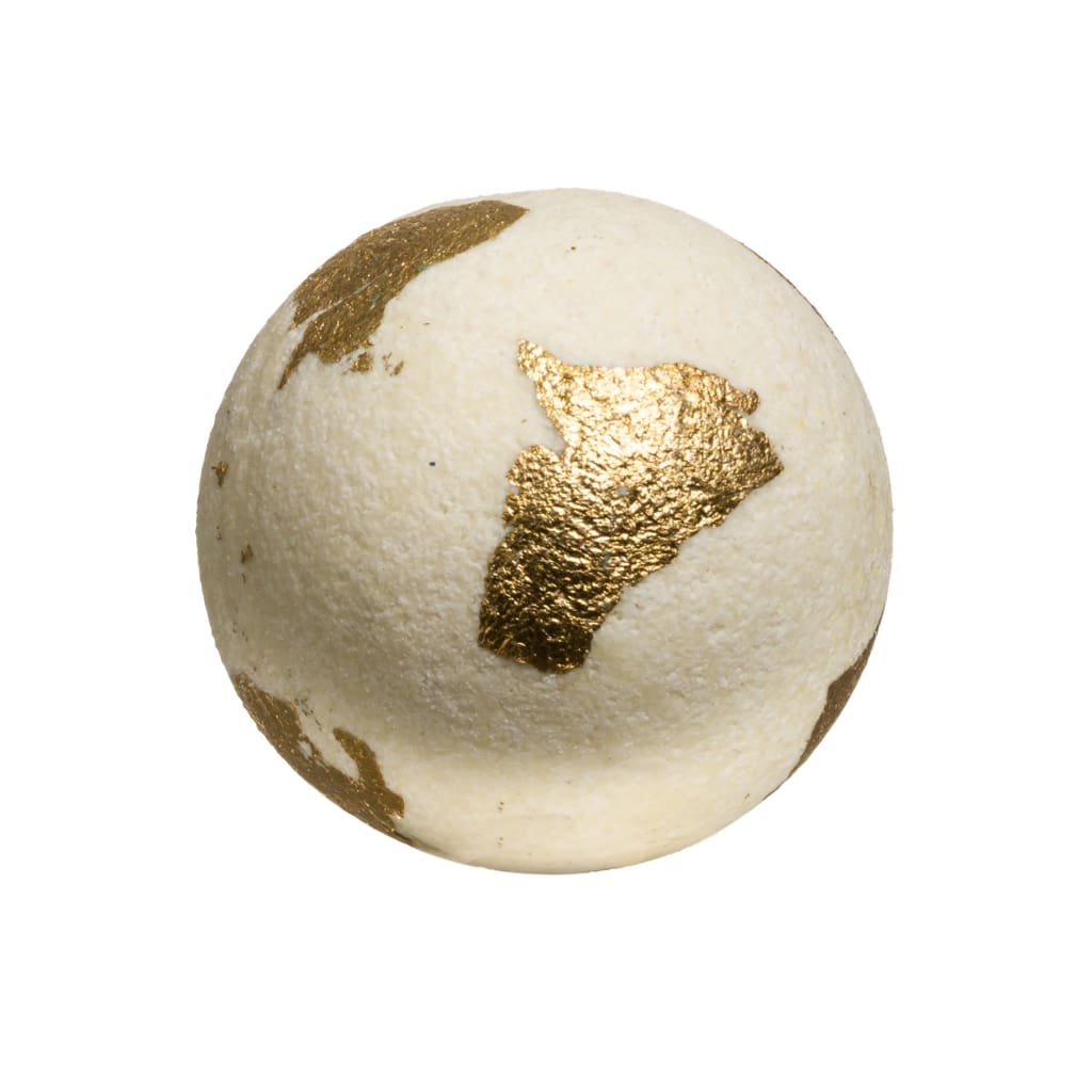 oro di cleopatra e latte palla cremosa da bagno